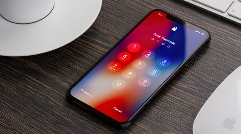 iPhone med ändrat lösenord