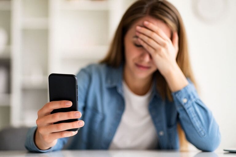 iPhone med nätverksproblem