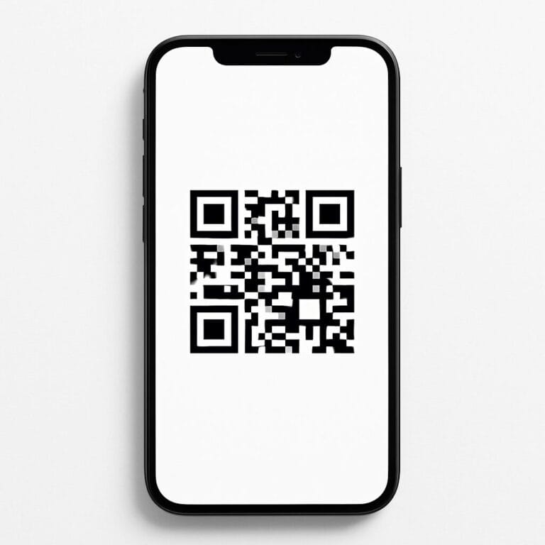 iphone scanning QR kod